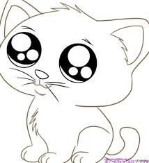 There are many benefits of coloring for children, for example : View 8 Drawing Easy Cute Cat Coloring Pages