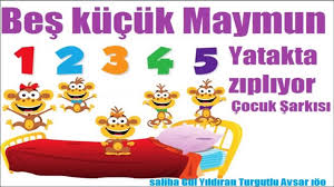 Bes Kucuk Maymun Yatakta Zipliyor Bes Kucuk Maymun Cocuk Sarkisi Dinle Dailymotion Video