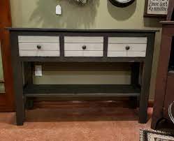 Farmhouse Console Table Three Drawer Console Table Country Style Console Table Console Tables By Chri Rustic Sofa Tables Farmhouse Console Table Drawer Table