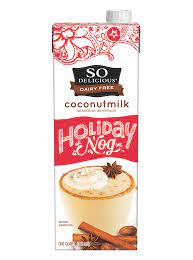 We think the subtle ginger and nutmeg notes, plus the touch of sea salt, really knock this nog out of the park. Holiday Nog Coconutmilk So Delicious Dairy Free