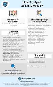 How To Spell Assignment And How To Misspell It Too Spellcheck Net