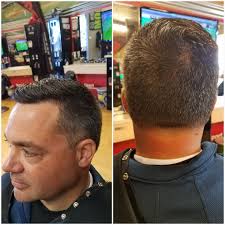 3 sides and back taper the nape. Trim