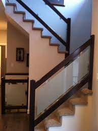 Smoked glass panels at alibaba.com. Love This Dark Espresso Wood And Frosted Glass Stair Railing Glass Railing Stairs Glass Stair Glass Stairs