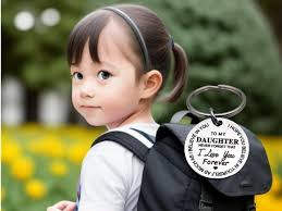Buy To My Daughter or Son Key Chain Childhood Keepsake Black Friday Sale  Online in India