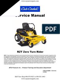 It shows the components of the circuit as simplified shapes, and the capacity and signal links amid the devices. Cub Cadet Rzt Series Zero Turn Service Repair Manual Switch Belt Mechanical