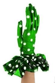 Would Love To See This In A Glove Outfit In 2020 Green Gloves Polka Dots Fashion Pink And Green