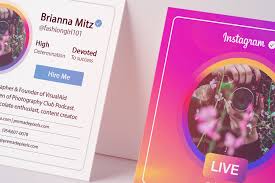 Why do i need to add social media icons to my business card? Verified Instagram Business Card 735766 Business Cards Design Bundles