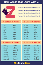 04.08.2022 · phonetic alphabet lists with numbers and pronunciations for telephone and radio use. Awesome Cool Words That Start With Z English As A Second Language