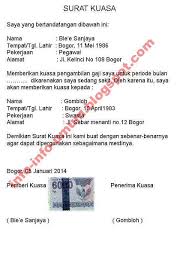 8302016 contoh surat kuasa pengambilan dokumen berbagai tujuan. Download Contoh Surat Kuasa Syarikat Contoh Z
