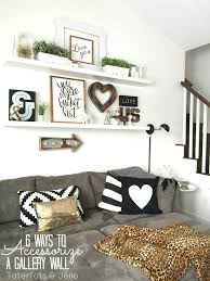 6 Ways To Accessorize A Gallery Wall Wall Decor Living Room Room Wall Decor Living Room Shelves