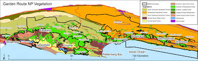 Includes a hybrid physical / political map showing the major towns of the region, the largest game reserves and the national roads, relief map showing the terrain in the garden route and street level maps of george, knysna, mossel bay and plettenberg bay. Garden Route Frontier Research Unit Maps Scientific Services Sanparks