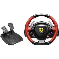 Realistic racing wheel under official licenses by ferrari and microsoft xbox one: Thrustmaster Ferrari 458 Spider Racing Wheel For Xbox