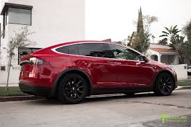 Tesla model x starting at $81,190. Red Multi Coat Tesla Model X With Matte Black 20 Inch Tst Wheels By T T Sportline Tesla Model S 3 X Y Accessories