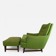 Mid Century Modern Club Chair And Ottoman