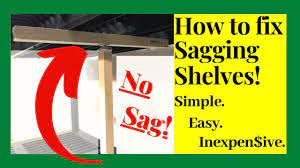 Fixing a sagging floating shelf before it becomes. How To Fix Sagging Shelves Commander Shelving Unit Youtube