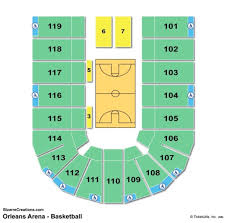 56 Clean Orleans Arena Seating Chart Map