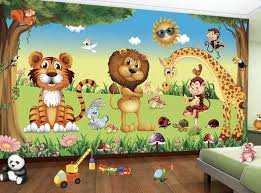 Wallpaper murals are a fantastic way to transform the style and feel of a room. 3d Look King Lion And Wild Animals Wallpaper Mural Wild Animal Wallpaper Animal Wallpaper Monkey Wallpaper