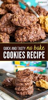 Easy No Bake Cookies Easy No Bake Cookies Baking Recipes Cookies Chocolate Dessert Recipes