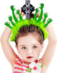 Amazon.com: KSIEE Halloween Zombie Hands Tombstone Headband Ghost Headwear  for Halloween Party Cosplay (green) : Clothing, Shoes & Jewelry