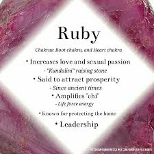 Pin By Rebecca On Cancer Not The Disease Crystal Meanings Ruby Crystal Crystals