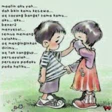 Memang bodoh banget orang yang selingkuh. Dp Kartun Romantis