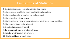 Computers do not have emotions, knowledge, experience, and feelings. Scope And Limitations Of Statistics Bench Partner