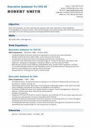 Financial administrative assistants work alongside financial executives and perform a variety of administrative, clerical and basic finance tasks. Executive Assistant To Cfo Resume Samples Qwikresume