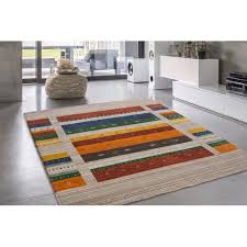 Sie eignen sich sowohl für modern als auch klassisch eingerichtete räume und setzen schöne. Handgefertigter Teppich Danos Aus Wolle In Beige Rot Orange Eucalo Moebel Suchmaschine Ladendirekt De