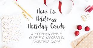 Addressing Christmas Cards How To Address Christmas Cards Rose Paper Press