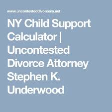 Ny Child Support Calculator Uncontested Divorce Attorney
