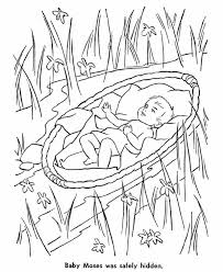 There are tons of great resources for free printable color pages online. Baby Moses Safely Hidden From Pharaoh Army Coloring Page Color Luna