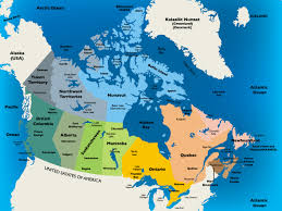 Canada Political Map - Colored Map with Regions