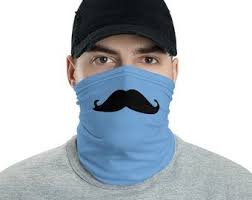 Fake Brown Beard And Mustache Neck Gaiter Face Mask Unisex Etsy Neck Gaiter Face Mask Gaiter Face Mask Neck Gaiter