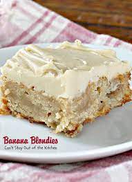 Banana Blondies Recipe Banana Dessert Banana Blondies Banana Dessert Recipes