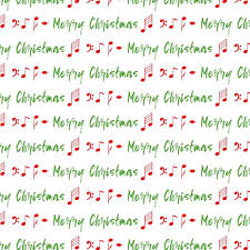 Merry Christmas Assorted Musical Notes and Wording Fabric - Etsy