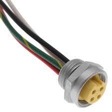 MIN Power Size I, Receptacle, 3 Pole, Female Straight, 1 Ft ...