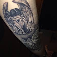 Nice angel man tattoo design. Fallen Angel Tattoo On Arm Novocom Top