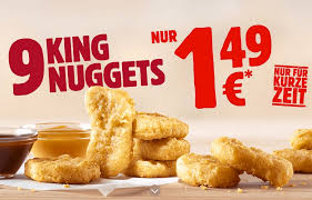 Use our valid bk coupon and offers so you can munch your way through go to your app or to burger king bk.com online and add the offer first, then add the chicken sandwich of your choice. Bei Burger King Der 9er Chicken Nuggets Nur 1 49 Euro Oder Bigking Und Crispy Chicken Je Nur 1 99 Euro Snipz De