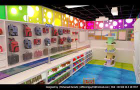 تصميم ديكور مكتبة و قرطاسية store design book store design creative interior design