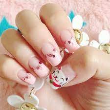 Chinese New Year Beckoning Cat Nail Art Idea Credits Bbernice On Instagram Holiday Nails New Years Nail Art Manicure Inspiration