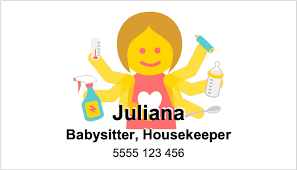Then you dont need to be confused, here are the duties of a babysitter:. Babysitting Business Cards Free Maker In 3 Easy Steps