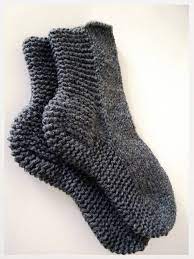 men slipper socks hand knit wool slipper socks wool socks etsy in 2021 bed socks knitting socks cable knit socks