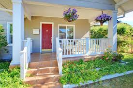 Its singular desire is to keep the people who end up living within its walls there so, what's actually behind the red door? Grey House Front Porch Exterior Red Door Photos Free Royalty Free Stock Photos From Dreamstime