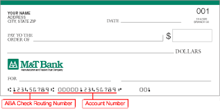 The wire transfers process for small business and commercial accounts may differ. M And T Bank Routing Number Banks America