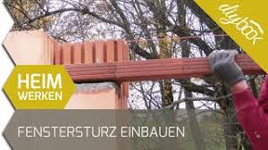 Somit würde bei einer 30cm wand beim ersten einbau von einer. Fenstersturz Und Tursturz Einbauen Youtube