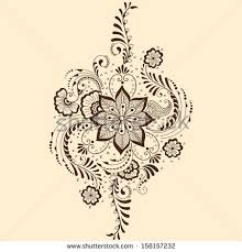 Vector Abstract Floral Elements In Indian Mehndi Style Abstract Henna Floral Vector Illustration Design Element Tattoos Henna Tattoo Designs Henna Designs