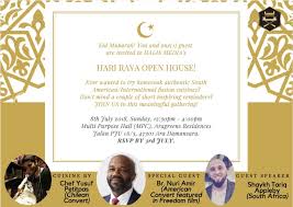 Hari raya open house invitation. Events Freedom