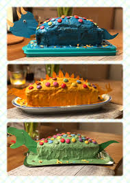 Dinosaurier Dinokuchen Dinosaurierkuchen Triceratops Stegosaurus Tyr Kinder Kuchen Geburtstag Kuchen Kindergeburtstag Dinosaurier Kinder Geburtstag Essen