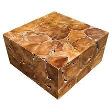 An impressive coffee table design that can bring your home a natural and modern aesthetic. Millwood Pines Artlone Solid Wood Block Coffee Table Wayfair