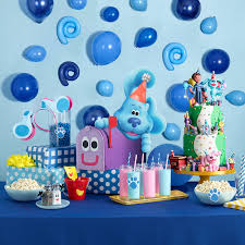 Tint the remainder of the white buttercream frosting a darker blue by adding more gel food. Blues Clues Birthday Party Theme Cheap Online Shopping